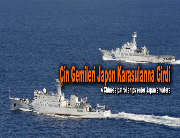 Çin Gemileri Japon Karasularına Girdi