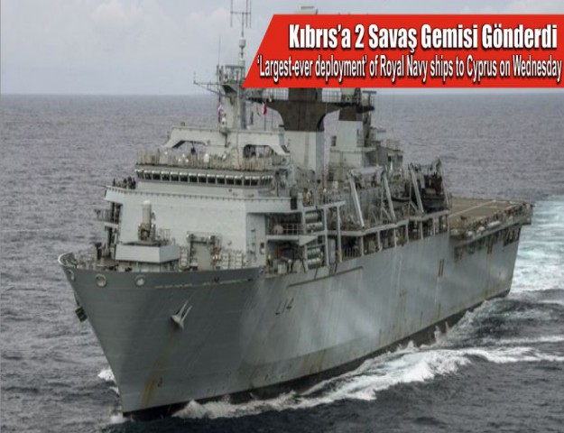 Kıbrıs’a 2 Savaş Gemisi Gönderdi
