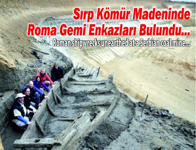 Sırp Kömür Madeninde Roma Gemi Enkazları Bulundu...