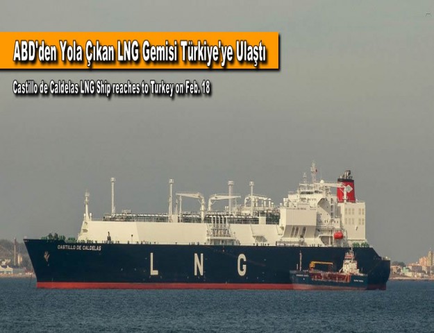 ABD'den Yola Çıkan LNG Gemisi Türkiye'ye Ulaştı