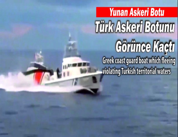 Yunan Askeri Botu Türk Askeri Botunu Görünce Kaçtı