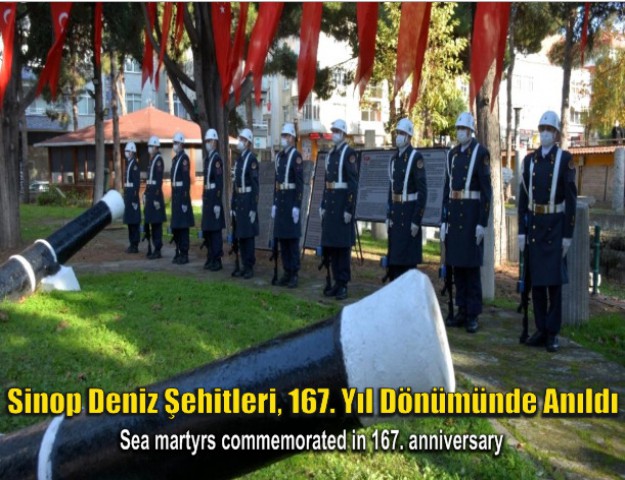 Sinop Deniz Şehitleri, 167. Yıl Dönümünde Anıldı