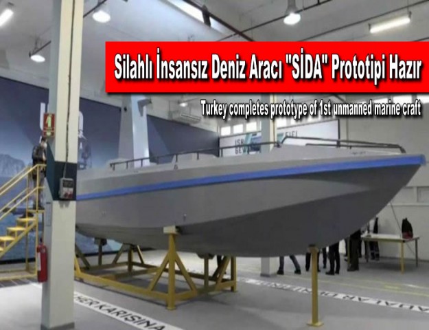 Silahlı İnsansız Deniz Aracı "SİDA" Prototipi Hazır