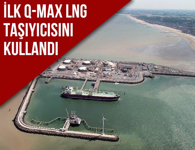 İlk Q-Max LNG Taşıyıcısını Kullandı