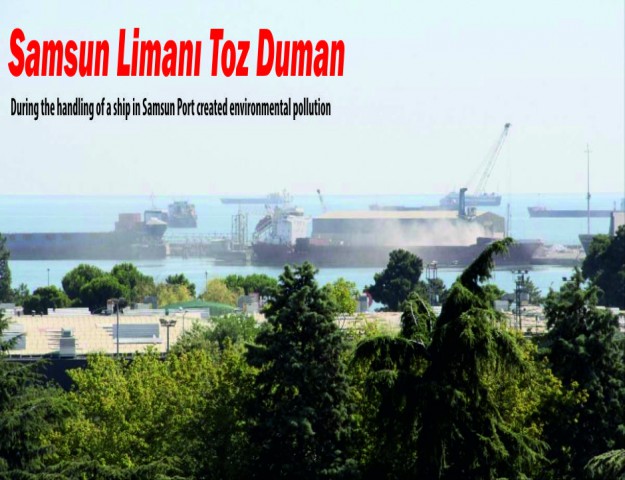 Samsun Limanı Toz Duman