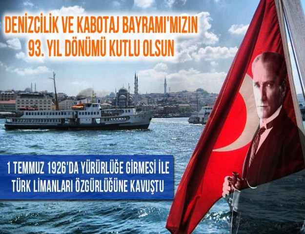 1 Temmuz 1926'da Yürürlüğe Girmesi ile Türk Limanları Özgürlüğüne Kavuştu