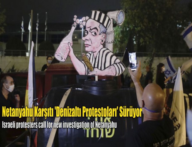 Netanyahu Karşıtı 'Denizaltı Protestoları' Sürüyor