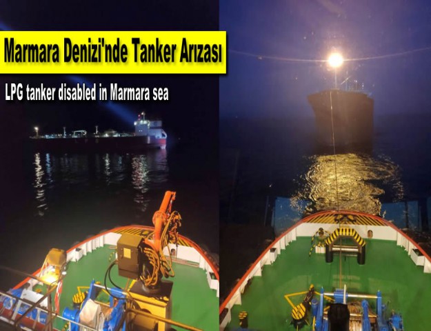 Marmara Denizi'nde Tanker Arızası