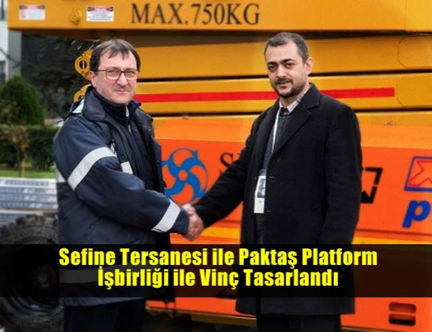 Sefine Tersanesi ile Paktaş Platform İşbirliği ile Vinç Tasarlandı