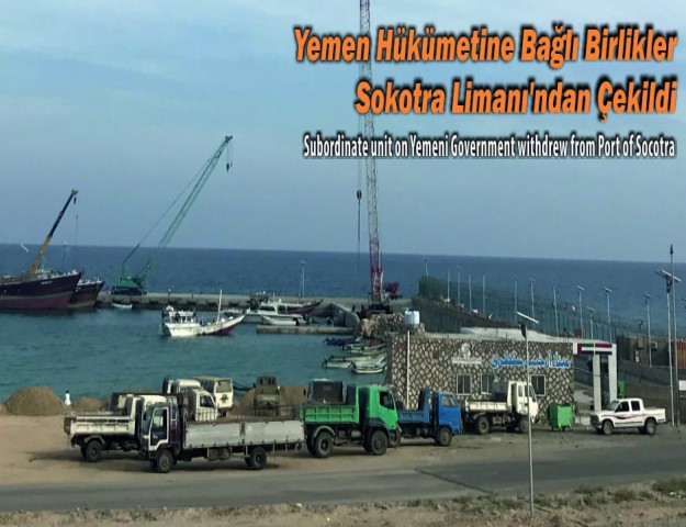 Yemen Hükümetine Bağlı Birlikler Sokotra Limanı'ndan Çekildi