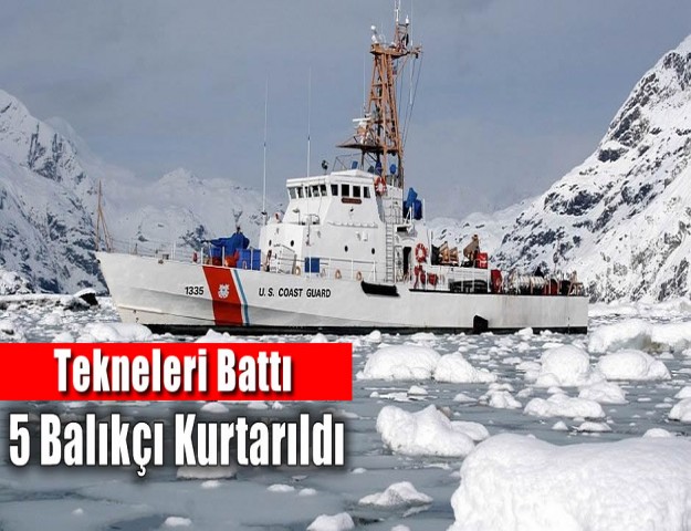 Tekneleri Battı, 5 Balıkçı Kurtarıldı