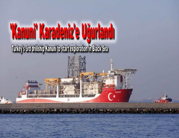 'Kanuni' Karadeniz'e Uğurlandı