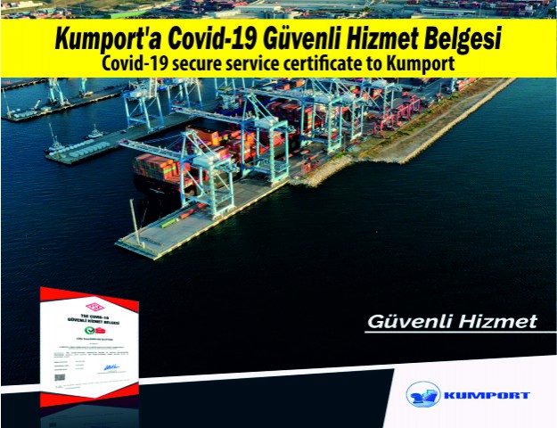 Kumport'a Covid-19 Güvenli Hizmet Belgesi