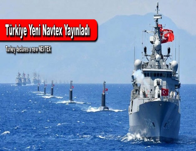 Türkiye Yeni Navtex Yayınladı