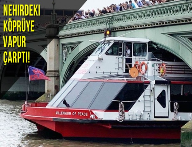 Nehirdeki Köprüye Vapur Çarptı!