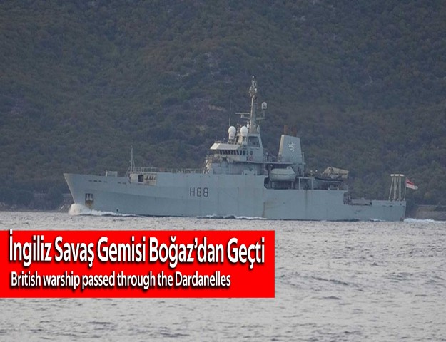 İngiliz Savaş Gemisi Boğaz’dan Geçti