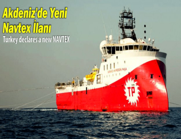 Akdeniz'de Yeni Navtex İlanı