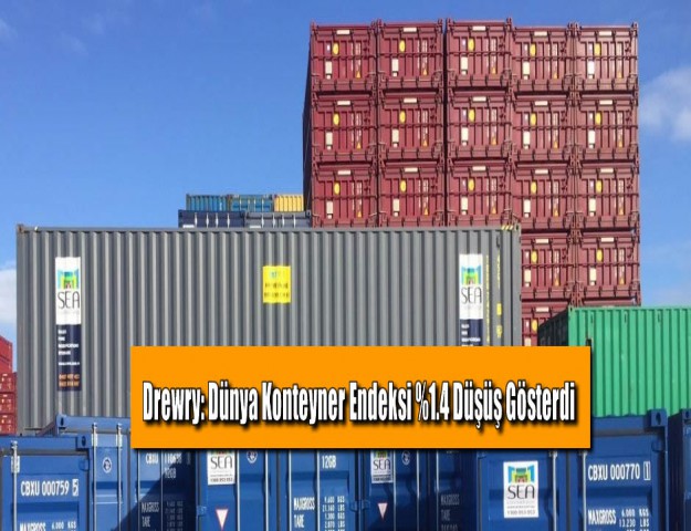 Drewry: Dünya Konteyner Endeksi %1.4 Düşüş Gösterdi