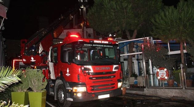 Bakırköyde Balık Restoranında Yangın