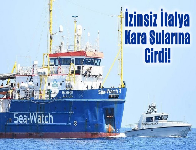 İzinsiz İtalya Kara Sularına Girdi!