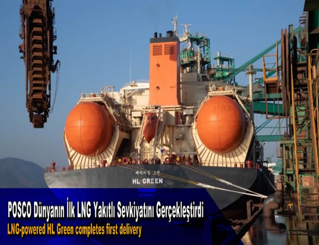 POSCO Dünyanın İlk LNG Yakıtlı Sevkiyatını Gerçekleştirdi