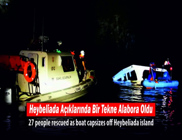 Heybeliada Açıklarında Bir Tekne Alabora Oldu