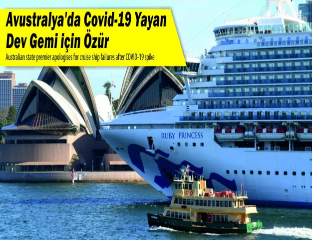 Avustralya'da Covid-19 Yayan Dev Gemi için Özür