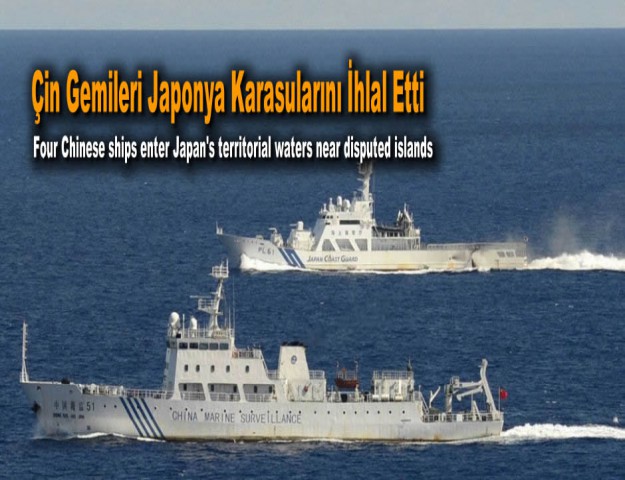 Çin Gemileri Japonya Karasularını İhlal Etti