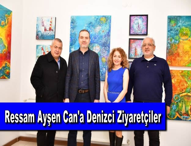 Ressam Ayşen Can'a Denizci Ziyaretçiler