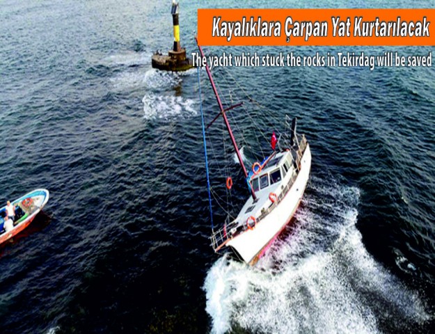 Kayalıklara Çarpan Yat Kurtarılacak