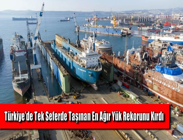 Türkiye’de Tek Seferde Taşınan En Ağır Yük Rekorunu Kırdı