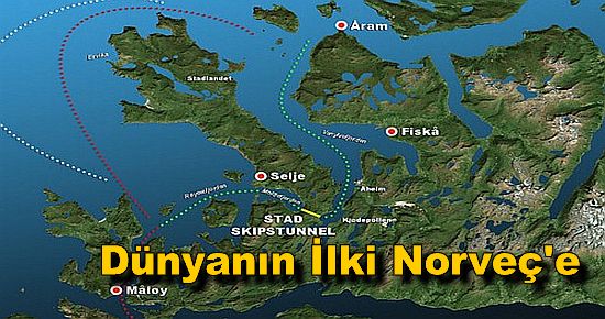 Dünyanın ilk deniz tüneli Norveç'e