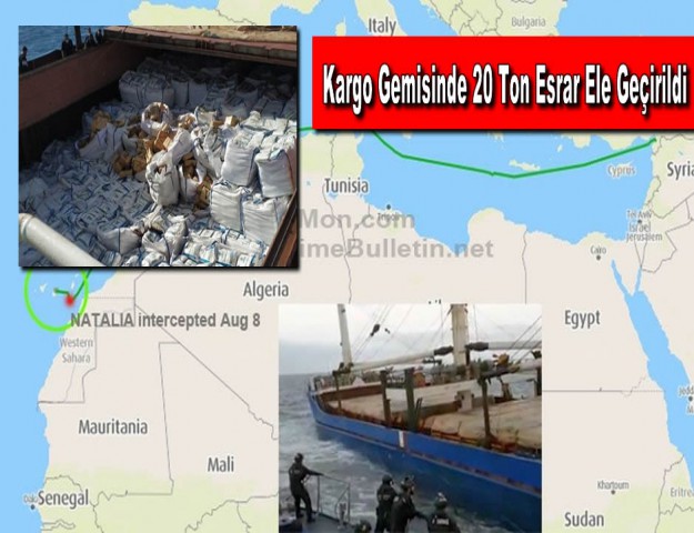 Kargo Gemisinde 20 Ton Esrar Ele Geçirildi