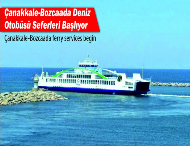 Çanakkale-Bozcaada Deniz Otobüsü Seferleri Başlıyor