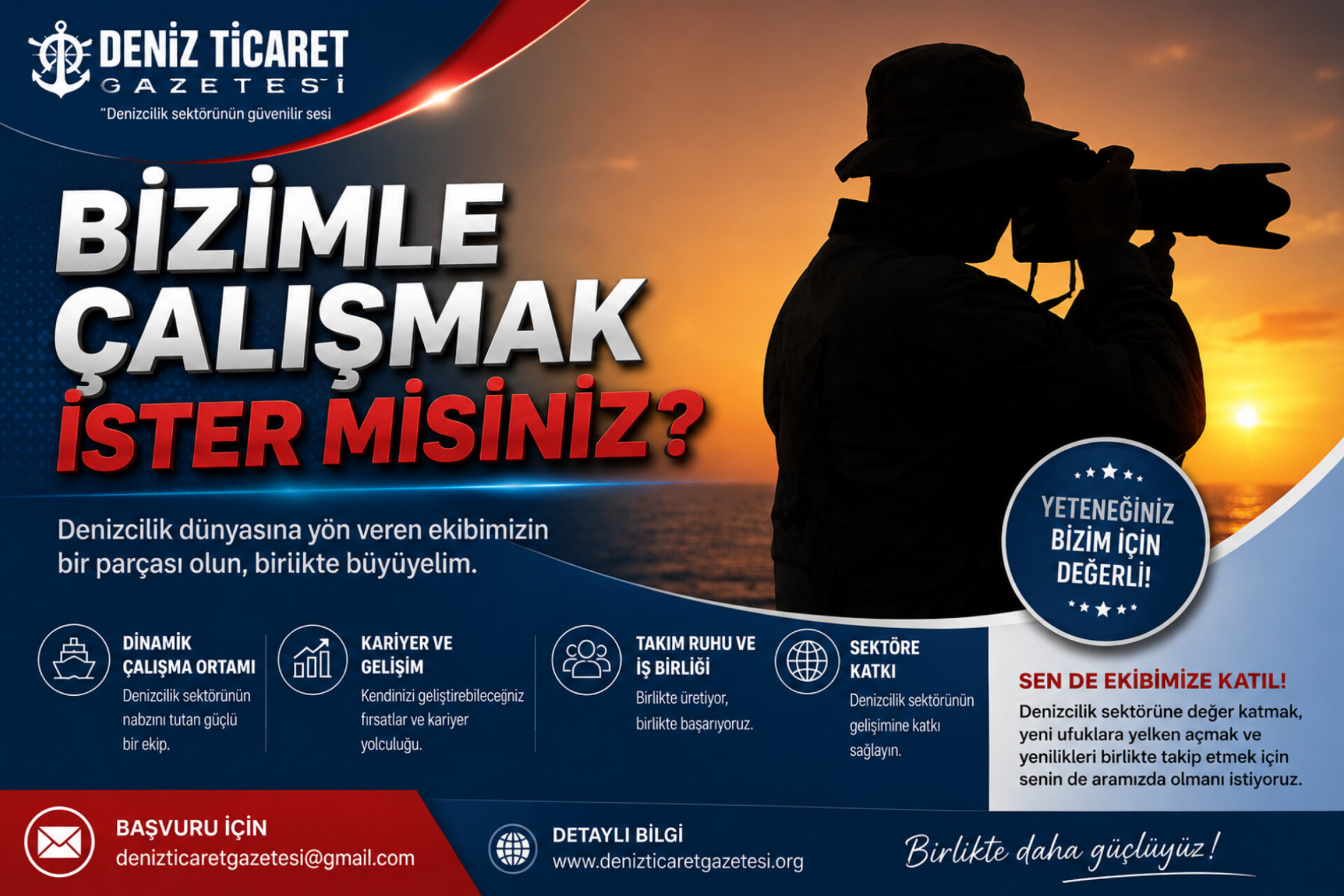 Bizimle çalışmak ister misiniz