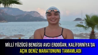 Milli Yüzücü Bengisu Avcı Erdoğan, Kaliforniya’da Açık Deniz Maratonunu Tamamladı