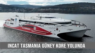 Incat Tasmania yüksek hızlı katamaranı Güney Kore' yolunda