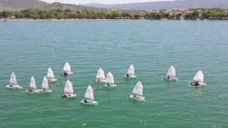 İznik Gölü’nde yelkenler 1 Temmuz için yarıştı
