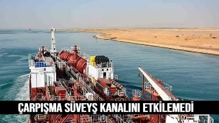 Süveyş Kanalı'nda Tanker ile LNG Gemisi Çarpıştı
