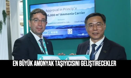 En büyük amonyak taşıyıcısını gelİştİrecekler