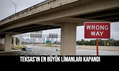 Kasırga Teksas'ın Limanlarını Kapatdı