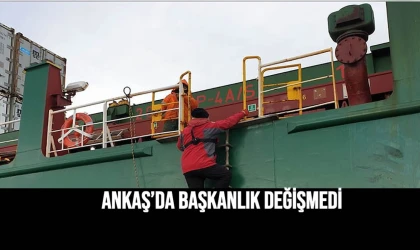 ANKAŞ’DA BAŞKANLIK DEĞİŞMEDİ