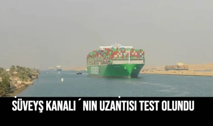 SÜVEYŞ KANALI´NIN UZANTISI TEST OLUNDU