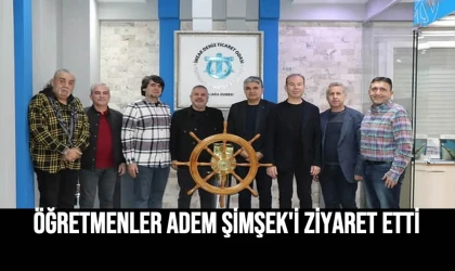 Öğretmenler Adem Şimşek'i ziyaret etti