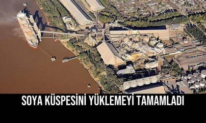 Soya Küspesini Yüklemeyi Tamamladı