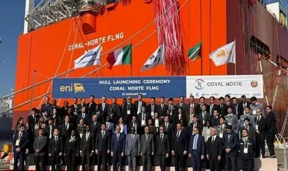 FLNG Gemisini Denize İndirdi