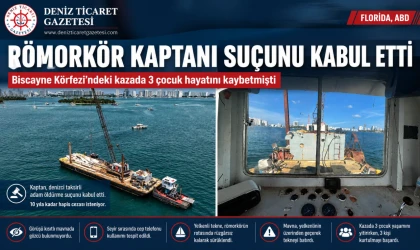 RÖMORKÖR KAPTANI SUÇUNU KABUL ETTİ