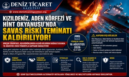 Kızıldeniz ve Aden Körfezi’nde Savaş Riski Teminatına Sigorta Darbesi