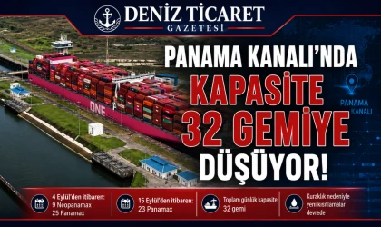Panama Kanalı’nda Kapasite 32 Gemiye Düşüyor