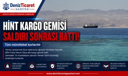 Yemen Açıklarında Hint Gemisi Battı